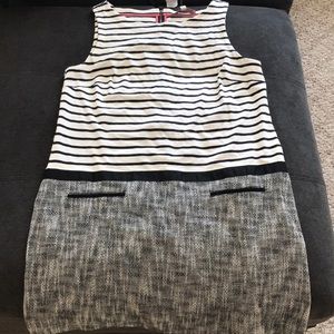 Loft sleeveless striped dress